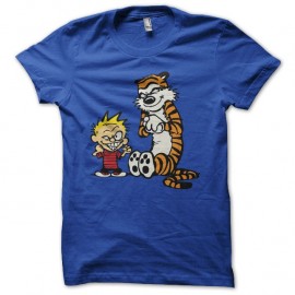 Shirt Calvin et Hobbes pour les fans en bleu pour homme et femme