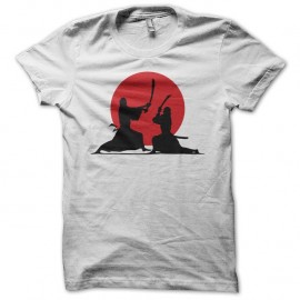Shirt Japan Katana Fighting blanc pour homme et femme