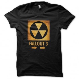 Shirt Fallout 3 nuclear artwork noir pour homme et femme