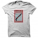 Shirt In Case Of Zombies Break Glass blanc pour homme et femme