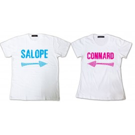 Shirt pour couple gros mot - Pack homme et femme Blanc pour homme et femme