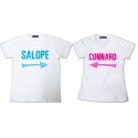 Shirt pour couple gros mot - Pack homme et femme Blanc pour homme et femme