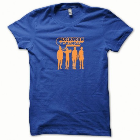 Shirt Clockwork Orange Mecanique stanley orange/bleu royal pour homme et femme