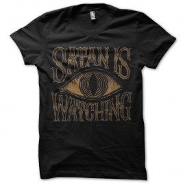 Shirt Satan regarde en noir pour homme et femme