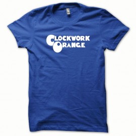 Shirt stanley kubrick Clockwork Orange Mecanique blanc/bleu royal pour homme et femme