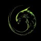 Shirt alien vert en noir pour homme et femme