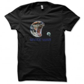Shirt space war chats noir pour homme et femme
