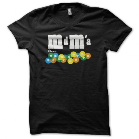 Shirt M&Ms parodie mdma noir pour homme et femme