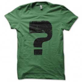 Shirt The Riddler super héro point d'interrogation vert pour homme et femme