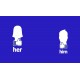 Shirt pour couple parodie Facebook Like her/him - Pack homme et femme bleu pour homme et femme