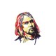 Shirt Kurt Cobain painting fan art blanc pour homme et femme