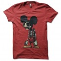 Shirt Mickey parodie zombie rouge pour homme et femme