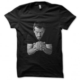 Shirt Dr House brain noir pour homme et femme