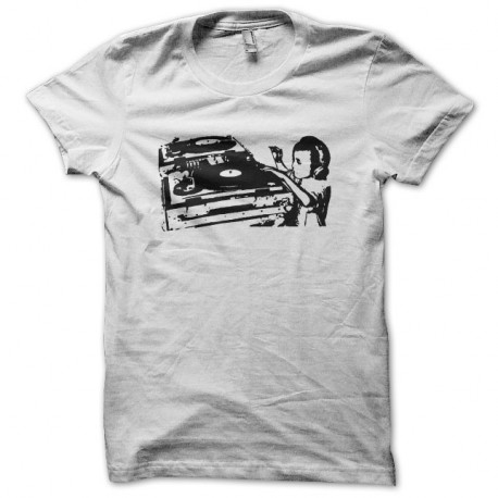 Shirt bébé aux platines blanc pour homme et femme