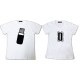 Shirt pour couple USB connexion mâle femelle - Pack homme et femme Blanc pour homme et femme