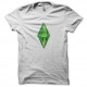 Shirt les sims blanc pour homme et femme