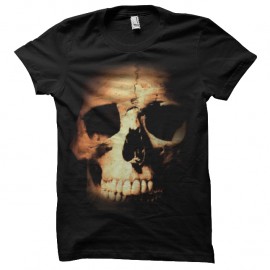 Shirt tête de mort graphique noir pour homme et femme