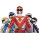 Shirt Chojin sentai JETMAN blanc pour homme et femme