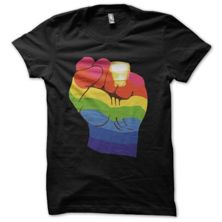 Shirt gay power noir pour homme et femme