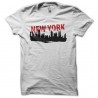 Shirt New York city artwork blanc pour homme et femme