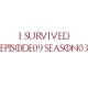 Shirt le trone de fer episode 9 saison 3 I survived games of thrones blanc pour homme et femme