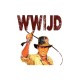 Shirt What Would Indiana Jones Do vintage artwork blanc pour homme et femme