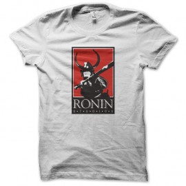 Shirt blanc de samurai de combat façon ronin pour homme et femme