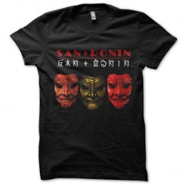 Shirt masques de voleurs clans ronin noir pour homme et femme