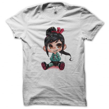 Shirt blanc Vanellope est amoureuse pour homme et femme