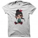 Shirt blanc Vanellope est amoureuse pour homme et femme
