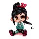 Shirt blanc Vanellope est amoureuse pour homme et femme