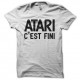 Shirt Atari c'est fini blanc pour homme et femme