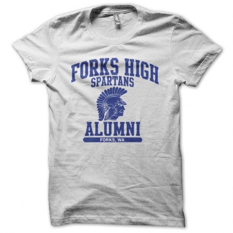 Shirt Forks High Spartans Alumni US College blanc pour homme et femme