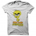 Shirt Angry Titi parodie Tweety Angry Birds blanc pour homme et femme