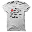 Shirt Z'ai cru voir un robinet parodie Grominet Sylvestre blanc pour homme et femme