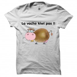 Shirt La vache kiwi pas blanc pour homme et femme