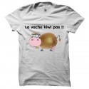 Shirt La vache kiwi pas blanc pour homme et femme