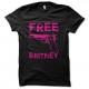 Shirt Free Britney Spears satirique avec pistolet sur noir pour homme et femme