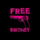 Shirt Free Britney Spears satirique avec pistolet sur noir pour homme et femme