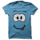 Shirt rigolo visage cartoon turquoise pour homme et femme