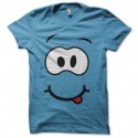 Shirt rigolo visage cartoon turquoise pour homme et femme