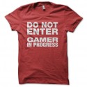 Shirt Gamer in Progress rouge pour homme et femme