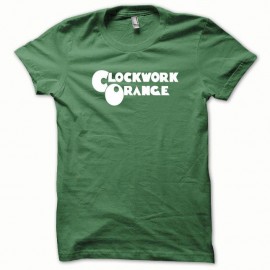 Shirt Clockwork Orange Mecanique original version blanc/vert bouteille pour homme et femme