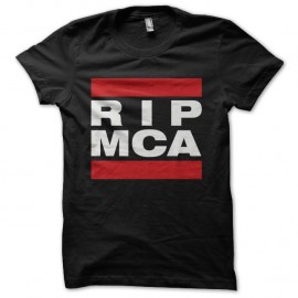 Shirt RIP MCA Beastie Boys tribute RUN DMC noir pour homme et femme