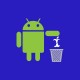 Shirt Android met Apple dans la corbeille bleu pour homme et femme