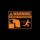Shirt Warning Science in progress noir pour homme et femme