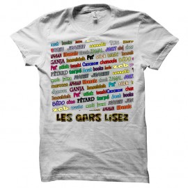 Shirt Les gars lisez blanc pour homme et femme