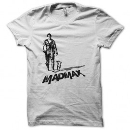 Shirt Mad Max dog walk artwork blanc pour homme et femme