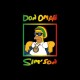 Shirt Homer Simpson parodie rasta Don Omah Sim'son noir pour homme et femme