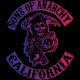 Shirt fille collector Sons Of Anarchy logo california noir pour homme et femme